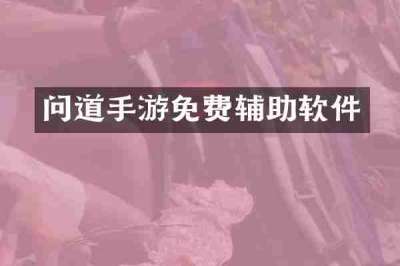 问道手游免费辅助软件