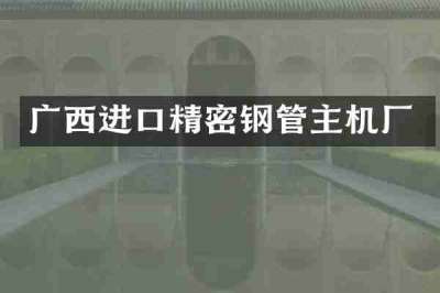 广西进口精密钢管主机厂
