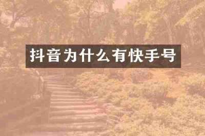 抖音为什么有快手号