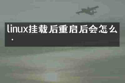 linux挂载后重启后会怎么样