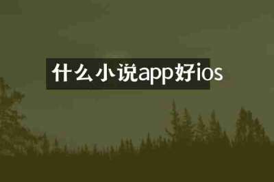 什么小说app好ios