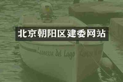 北京朝阳区建委网站
