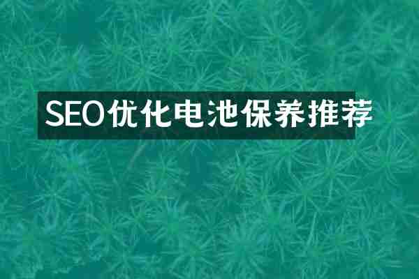 SEO优化电池保养推荐
