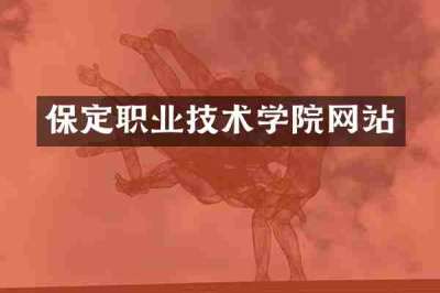 保定职业技术学院网站
