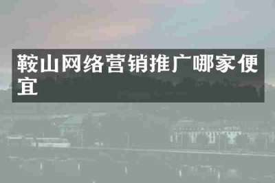 鞍山网络营销推广哪家便宜