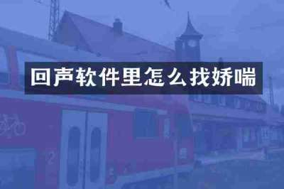 回声软件里怎么找娇喘