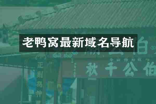 老鸭窝最新域名导航