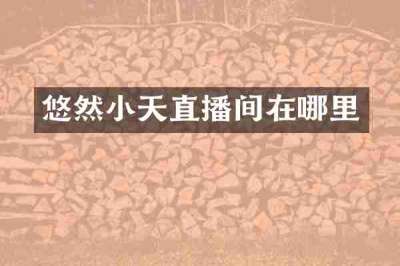 悠然小天直播间在哪里