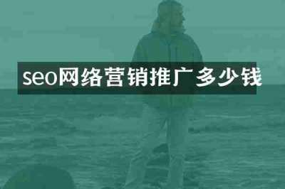 seo网络营销推广多少钱
