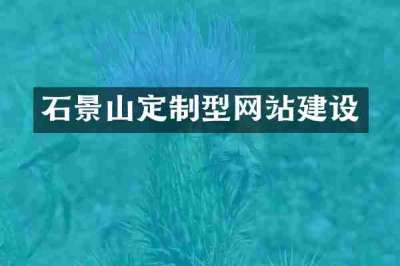 石景山定制型网站建设