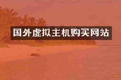 国外虚拟主机购买网站
