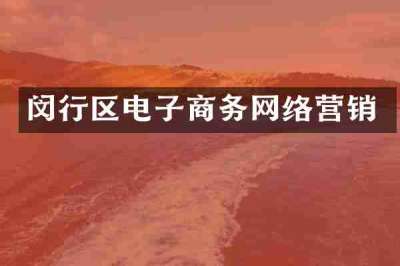 闵行区电子商务网络营销