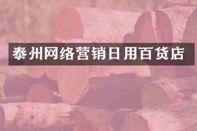 泰州网络营销日用百货店