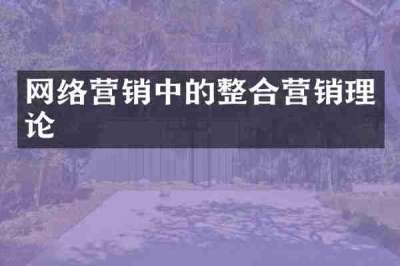 网络营销中的整合营销理论