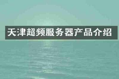 天津超频服务器产品介绍
