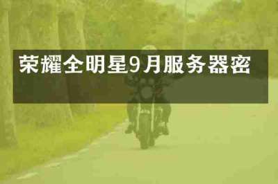 荣耀全明星9月服务器密码