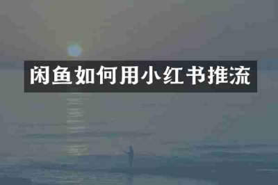 闲鱼如何用小红书推流