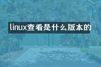 linux查看是什么版本的