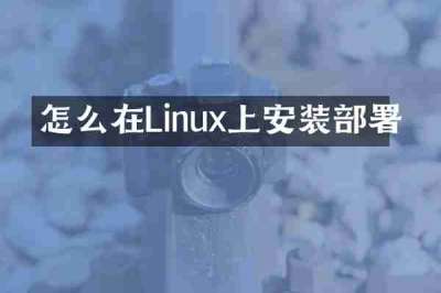 怎么在Linux上安装部署