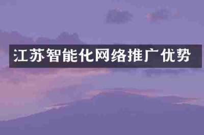 江苏智能化网络推广优势