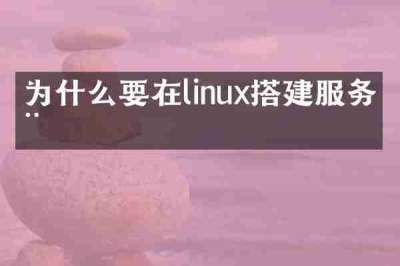 为什么要在linux搭建服务器
