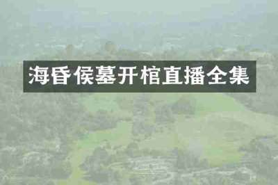 海昏侯墓开棺直播全集