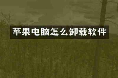 苹果电脑怎么卸载软件