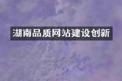 湖南品质网站建设创新