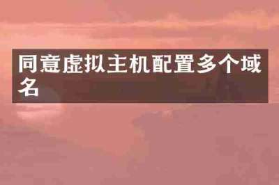 同意虚拟主机配置多个域名