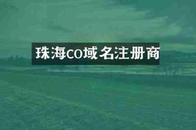 珠海co域名注册商