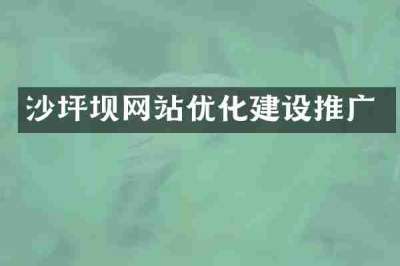 沙坪坝网站优化建设推广