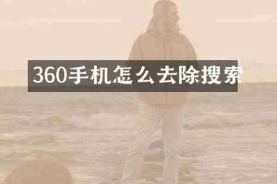 360手机怎么去除搜索