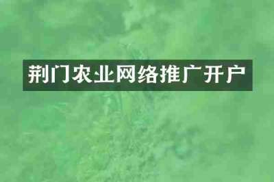 荆门农业网络推广开户