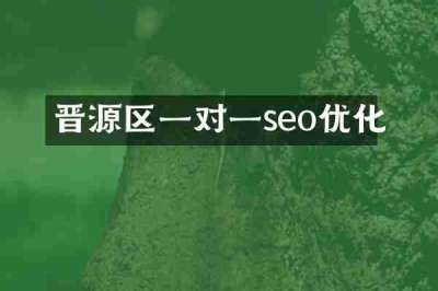 晋源区一对一seo优化