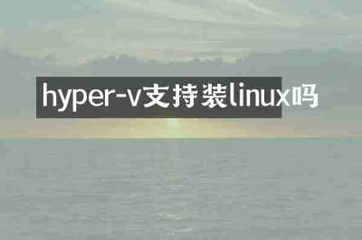 hyper-v支持装linux吗