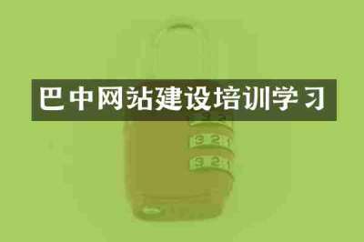 巴中网站建设培训学习