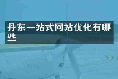 丹东一站式网站优化有哪些
