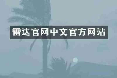 雷达官网中文官方网站