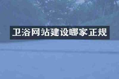 卫浴网站建设哪家正规