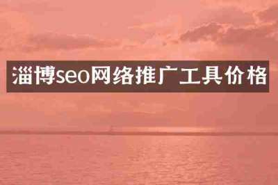 淄博seo网络推广工具价格