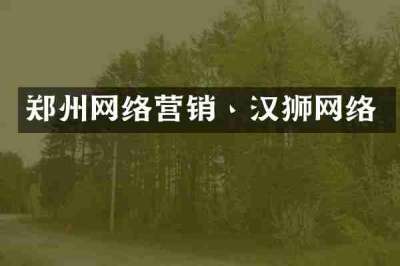 郑州网络营销丶汉狮网络