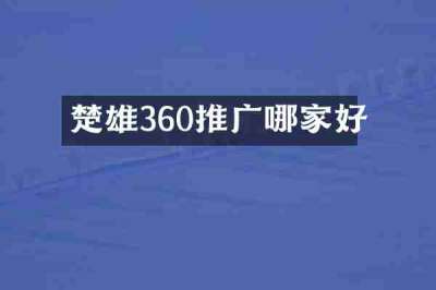 楚雄360推广哪家好