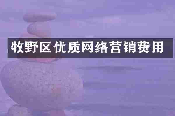 牧野区优质网络营销费用
