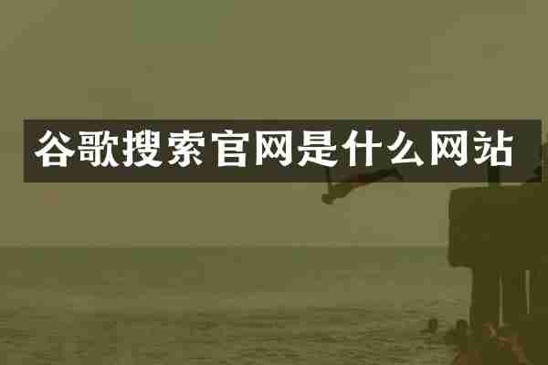 谷歌搜索官网是什么网站