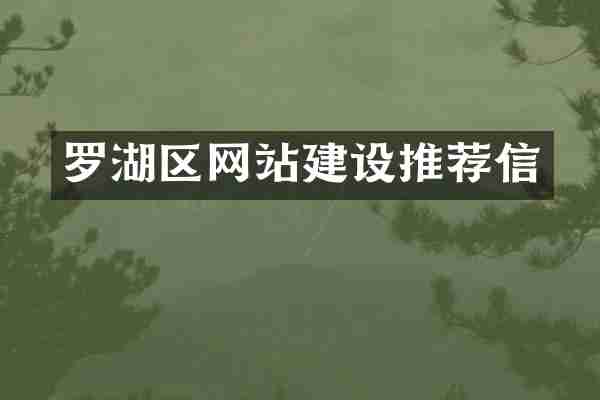 罗湖区网站建设推荐信