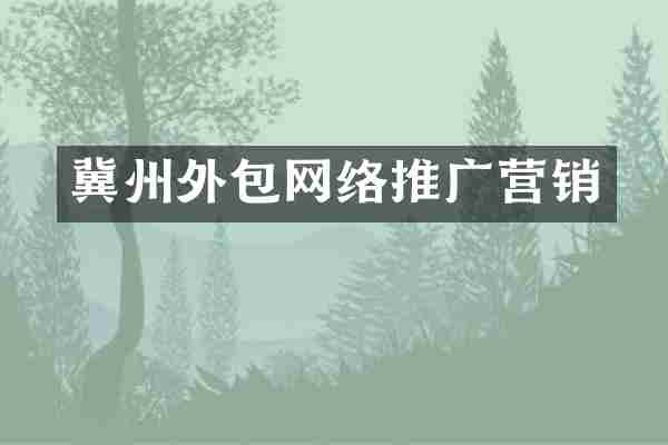 冀州外包网络推广营销