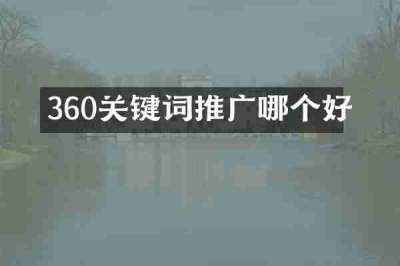 360关键词推广哪个好