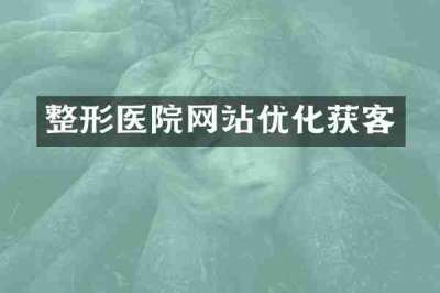 整形医院网站优化获客