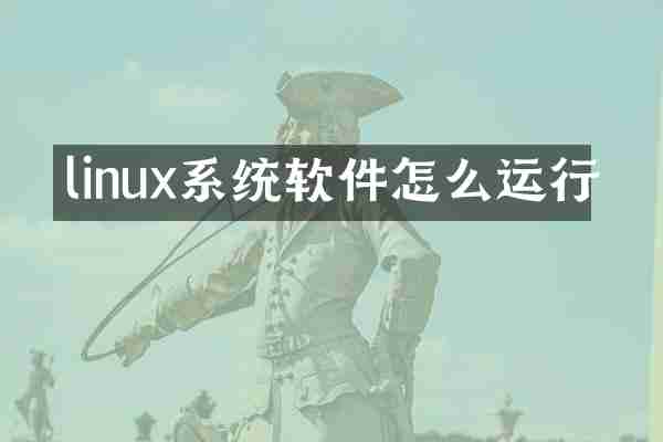 linux系统软件怎么运行