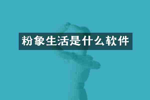 粉象生活是什么软件